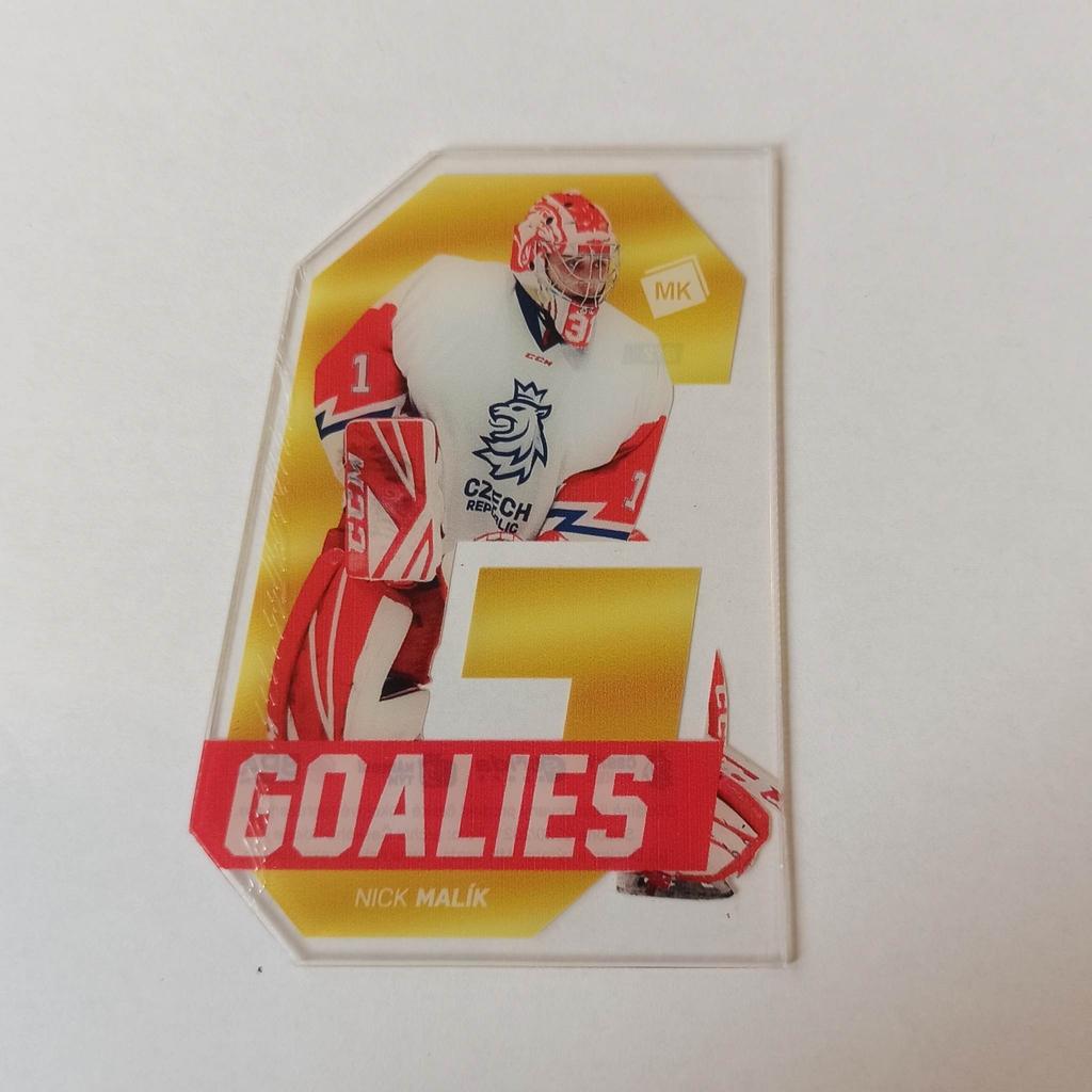 Nick Malík 2021 MK GOALIES PROMO Gold 1