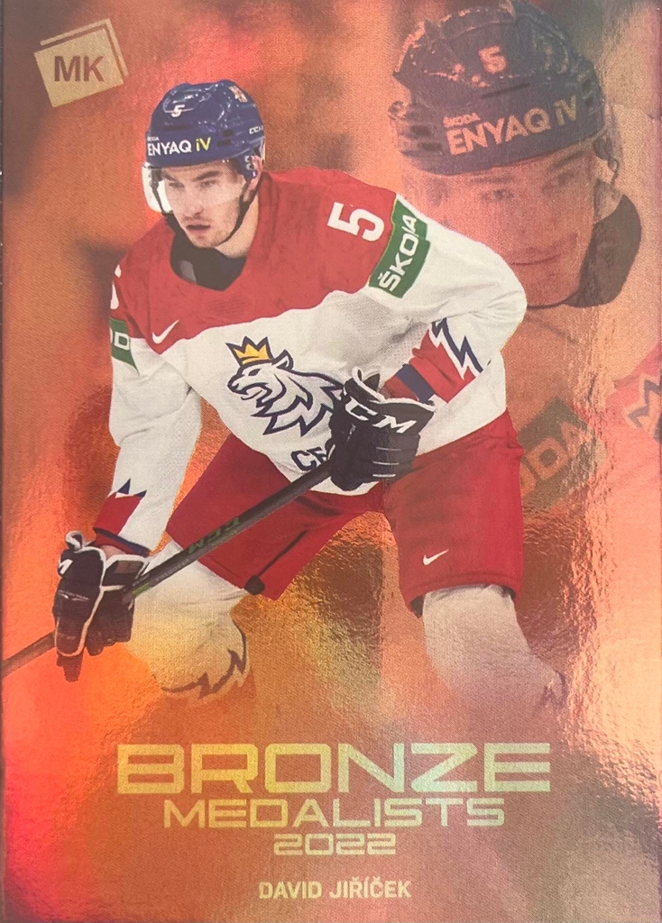 David Jiricek Bronze Medalits 2022 MK hockey card