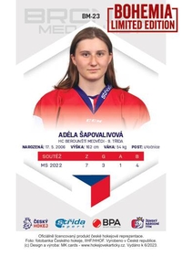 Adéla Šapovalivová 2023 Bronze Medalists Women - Bohemia Chips edition