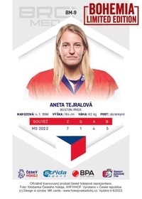  Aneta Tejralová 2023 Bronze Medalists Women - Bohemia Chips edition
