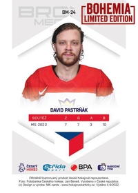 David Pastrňák 2022 Bronze Medalists - Bohemia Chips edition