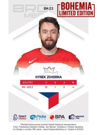 	Hynek Zohorna 2022 Bronze Medalists - Bohemia Chips edition