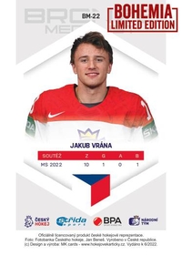 Jakub Vrána 2022 Bronze Medalists - Bohemia Chips edition