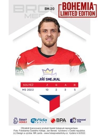  Jiří Smejkal 2022 Bronze Medalists - Bohemia Chips edition 