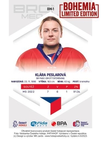 Klára Peslarová 2023 Bronze Medalists Women - Bohemia Chips edition