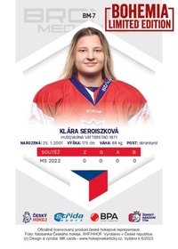 Klára Seroiszková  2023 Bronze Medalists Women  - Bohemia Chips edition