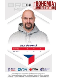 Libor Zábranský  2022 Bronze Medalists - Bohemia Chips edition 