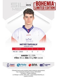 Matyáš Šapovaliv  2023 Silver Medalists U20 -  Bohemia Chips edition