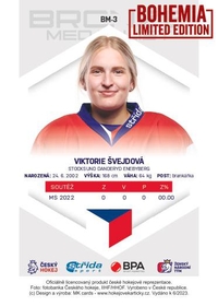 Viktorie Švejdová 2023 Bronze Medalists Women  - Bohemia Chips edition