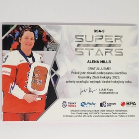 Alena Mills 2022/23 MK Super Stars Auto Silver PROMO