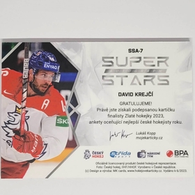 David Krejčí 2022/23 MK Super Stars Auto Silver PROMO