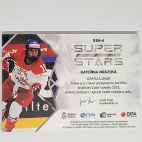 Kateřina Mrázová 2022/23 MK Super Stars Auto Silver PROMO