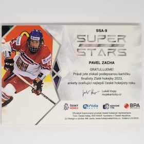 Pavel Zacha 2022/23 MK Super Stars Auto Silver PROMO