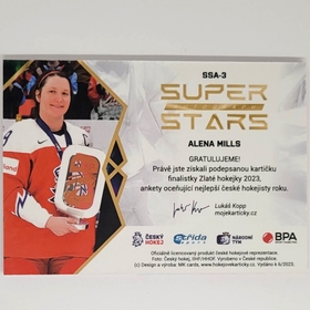 Alena Mills 2022/23 MK Super Stars Auto Gold PROMO