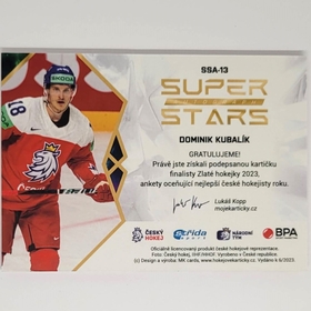 Dominik Kubalík 2022/23 MK Super Stars Auto Gold PROMO