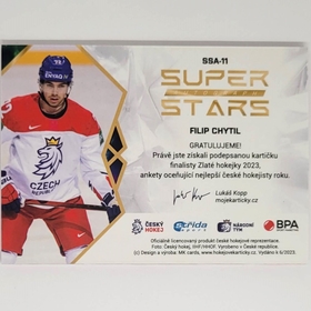 Filip Chytil 2022/23 MK Super Stars Auto Gold PROMO