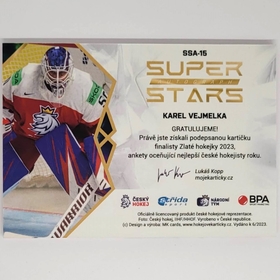 Karel Vejmelka 2022/23 MK Super Stars Auto Gold PROMO