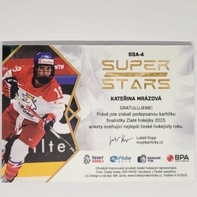 Kateřina Mrázová 2022/23 MK Super Stars Auto Gold PROMO