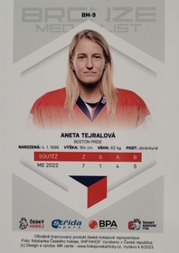 Aneta Tejralová 2022/23 MK Bronze Medalists Woman PROMO ražba