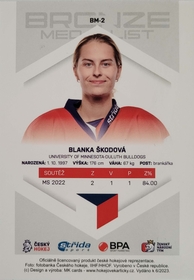 Blanka Škodová 2022/23 MK Bronze Medalists Woman PROMO ražba