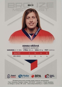 Denisa Křížová 2022/23 MK Bronze Medalists Woman PROMO ražba