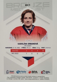 Karolína Erbanová 2022/23 MK Bronze Medalists Woman PROMO ražba