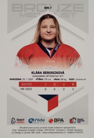 Klára Seroiszková 2022/23 MK Bronze Medalists Woman PROMO ražba