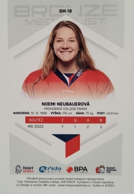 Noemi Neubauerová 2022/23 MK Bronze Medalists Woman PROMO ražba