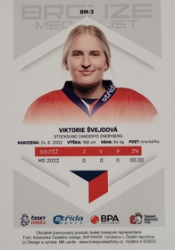 Viktorie Švejdová 2022/23 MK Bronze Medalists Woman PROMO ražba