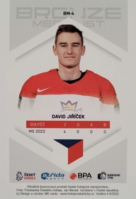 David Jiříček 2021/22 MK Bronze Medalists PROMO ražba
