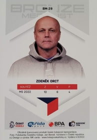 Zdeněk Ortc 2021/22 MK Bronze Medalists PROMO ražba
