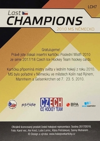 Jaromír Jágr 2017/18 MK Last Champions