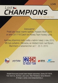 Karel Rachůnek 2017/18 MK Last Champions