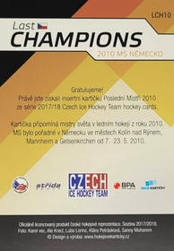 Lukáš Kašpar 2017/18 MK Last Champions