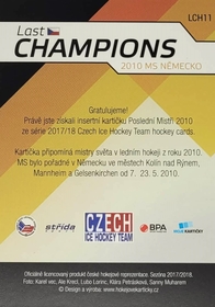 Marek Kvapil 2017/18 MK Last Champions