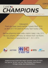 Martin Růžička 2017/18 MK Last Champions