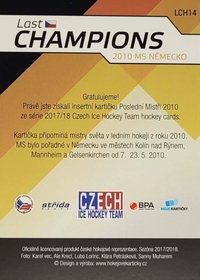 Michal Rozsíval 2017/18 MK Last Champions