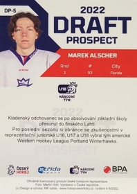 Marek Alscher 2022 MK DRAFT PROSPECT 2022 - PROMO ražba