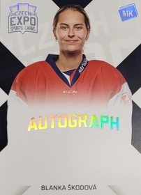 Blanka Škodová 2024 MK EXPO Kladno podpisová kartička