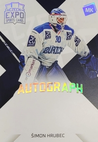 Šimon Hrubec 2024 MK EXPO Kladno podpisová kartička