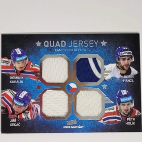 Kubalík, Hanzl, Sekáč, Holík 2015/16 MK QUAD JERSEY PROMO xx/30