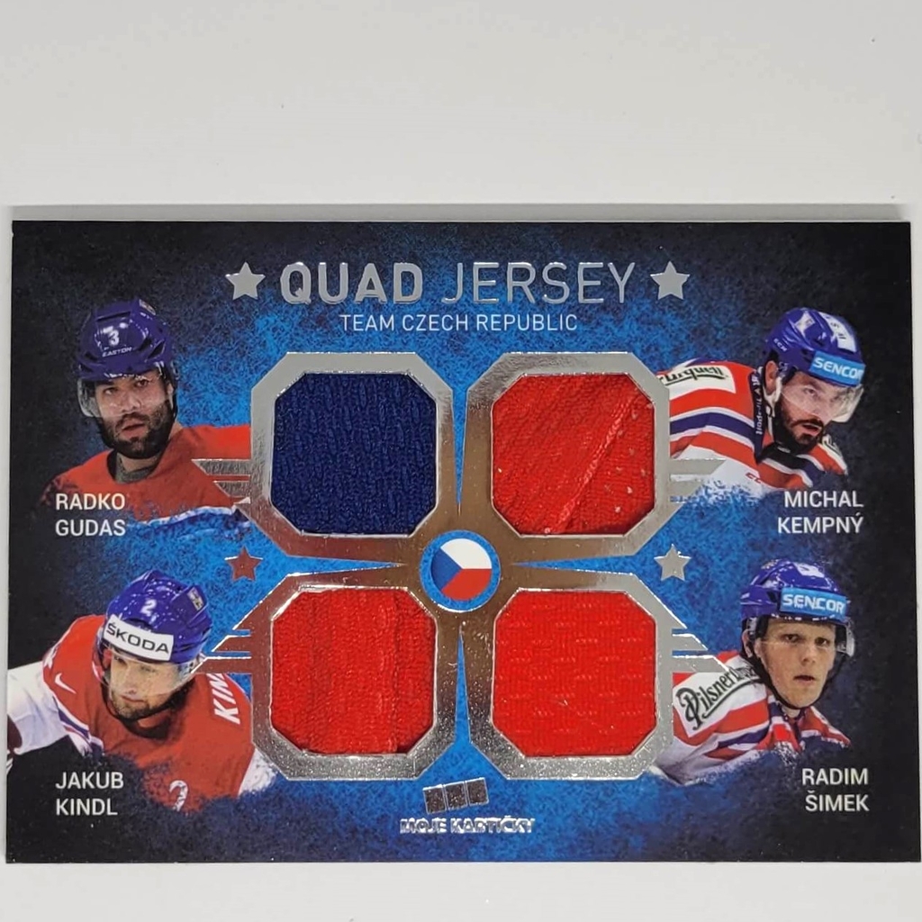 Gudas, Kempný, Kindl, Šimek 2015/16 MK QUAD PATCH PROMO xx/10