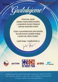 Petr Mrázek 2017/18 MK Národní tým GUM Stick