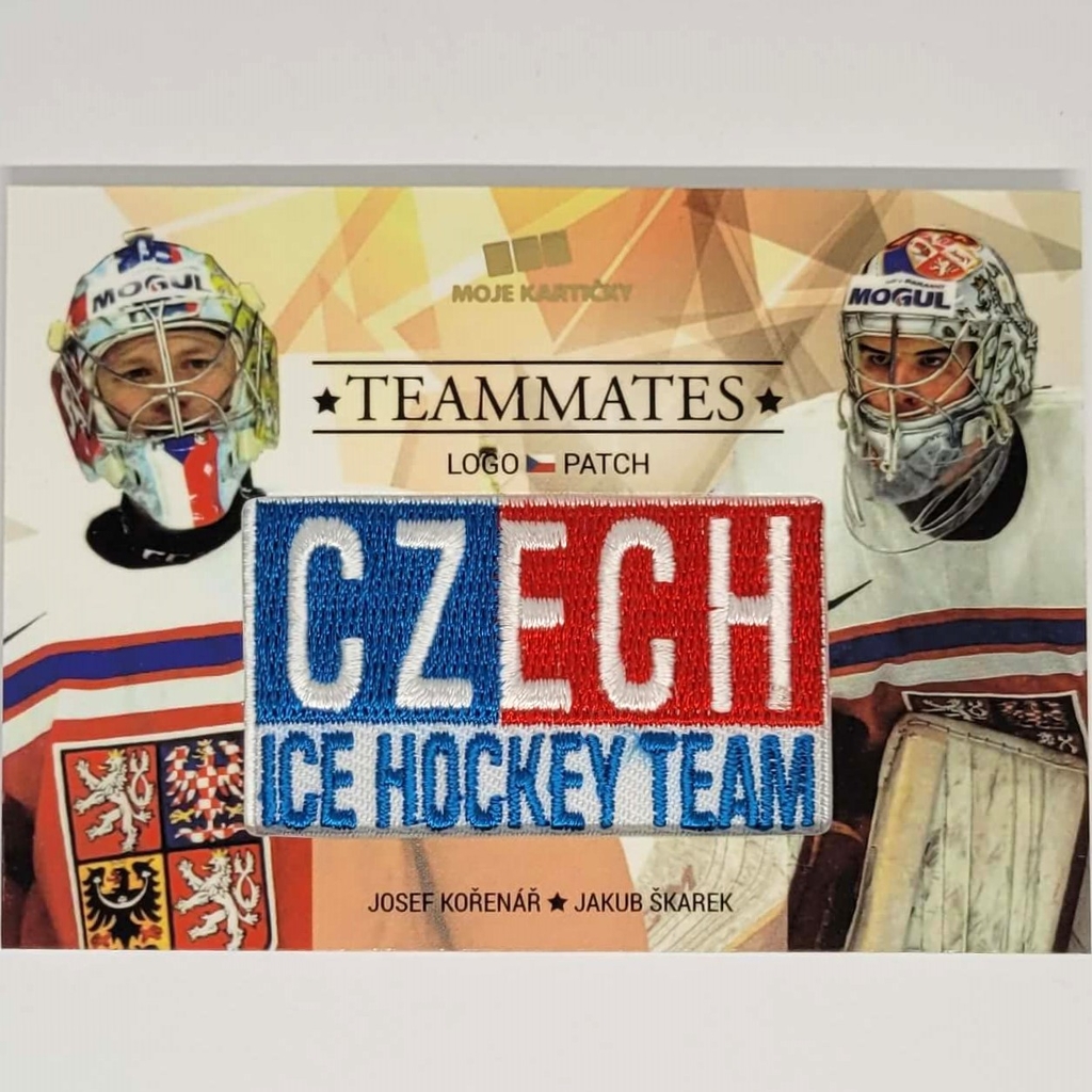 Josef Kořenář, Jakub Škarek 2017/18 Teammates Logo Patch PROMO