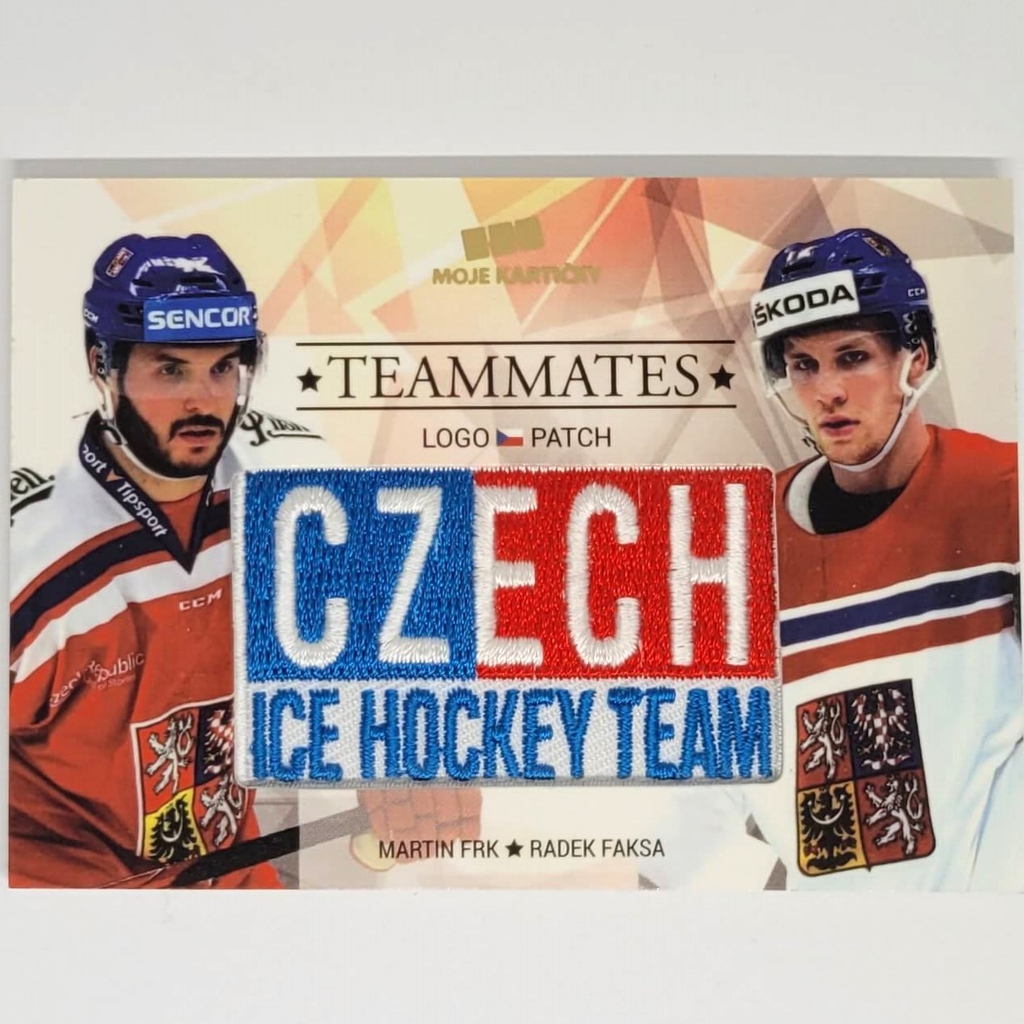 Martin Frk, Radek Faksa 2017/18 Teammates Logo Patch PROMO