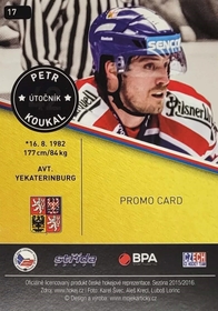 Petr Koukal 2015/16 MK Special Edition PROMO