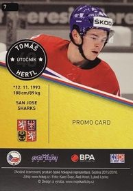 Tomáš Hertl 2015/16 MK Special Edition PROMO