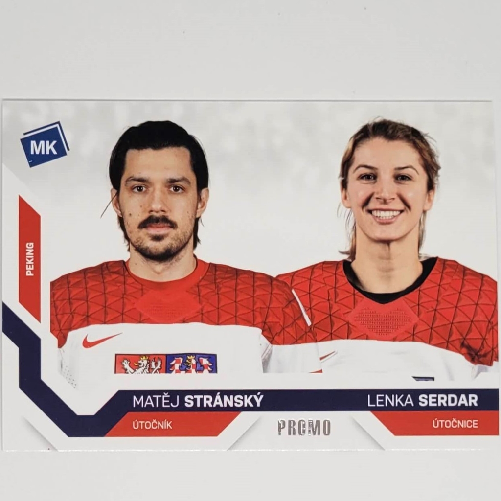 Mat j Stransky Lenka Serdan 2021 22 MK PROMO Hokejove karti ky Hokejove album Prodejna