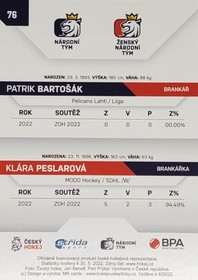 Patrik Bartošák, Klára Peslarová 2021/22 MK PROMO 