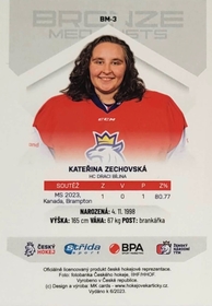 Kateřina Zechovská 2022/23 MK Bronze Medalists Woman PROMO ražba
